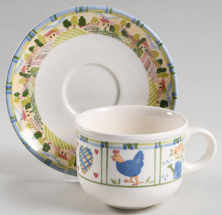 Meadow Brook Flat Cup & Saucer Set