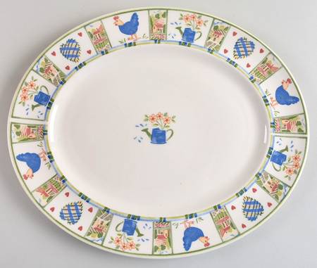 Meadow Brook 13" Oval Serving Platter