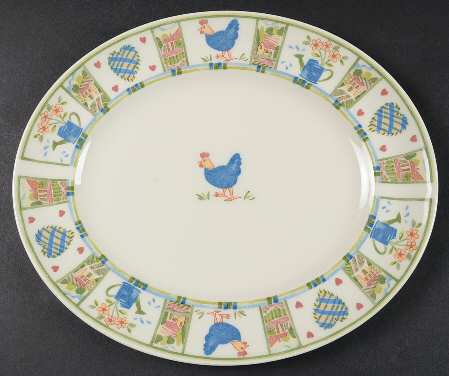 Meadow Brook 12" Oval Serving Platter