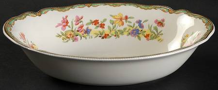 Meadowsweet 9" Oval Vegetable Bowl