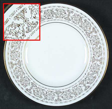 Medici Gold Bread & Butter Plate