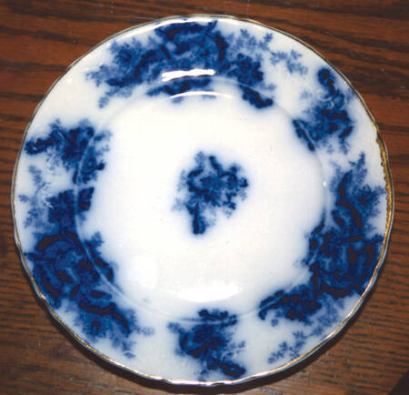 Mentone (Flow Blue) Bread & Butter Plate