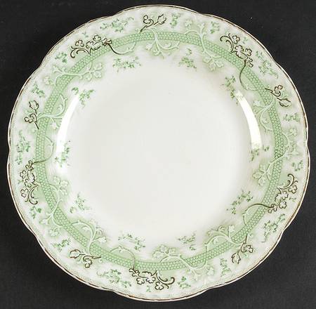 The Mikado Green Luncheon Plate