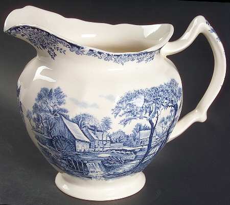 Millstream Blue 40 Oz Pitcher