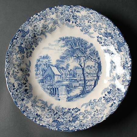 Millstream Blue 12" Chop Plate (Round Platter)