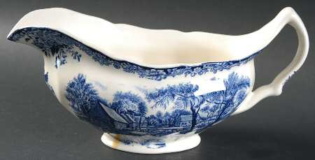 Millstream Blue Gravy Boat
