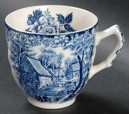 Millstream Blue Flat Demitasse Cup