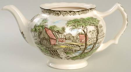 Millstream Brown Multicolor Teapot No Lid