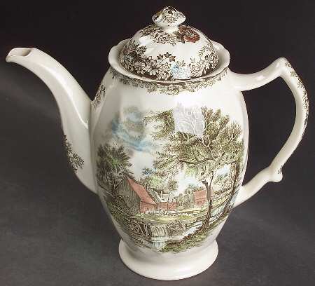 Millstream Brown Multicolor Coffee Pot & Lid