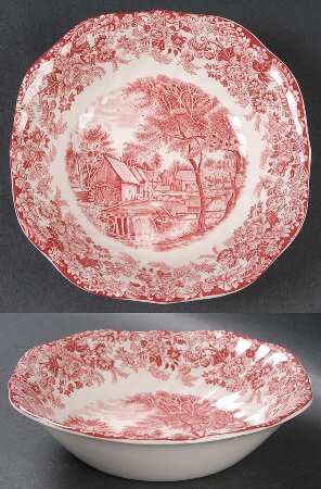 Millstream Pink Square Soup Bowl