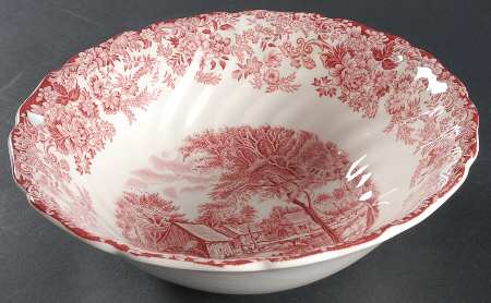 Millstream Pink 8" Round Vegetable Bowl