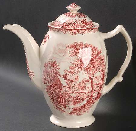 Millstream Pink Coffee Pot & Lid