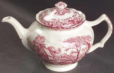 Millstream Pink Teapot & Lid