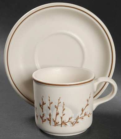 Misty Flat Cup & Saucer Set