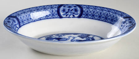 Mongolia (Flow Blue) 10" Oval Vegetable Bowl