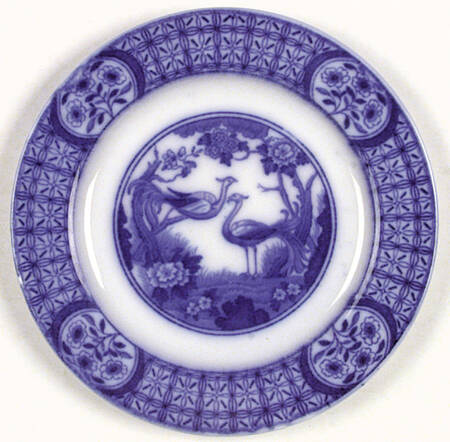 Mongolia (Flow Blue) Bread & Butter Plate