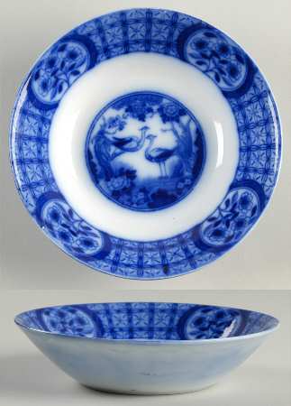 Mongolia (Flow Blue) Coupe Cereal Bowl