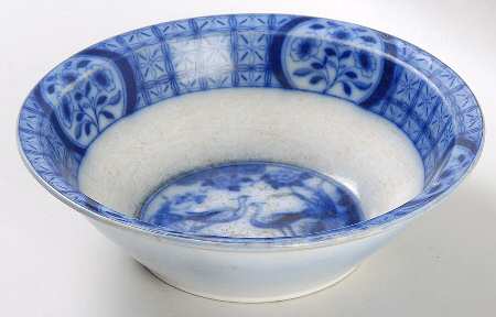 Mongolia (Flow Blue) 7" Round Vegetable Bowl