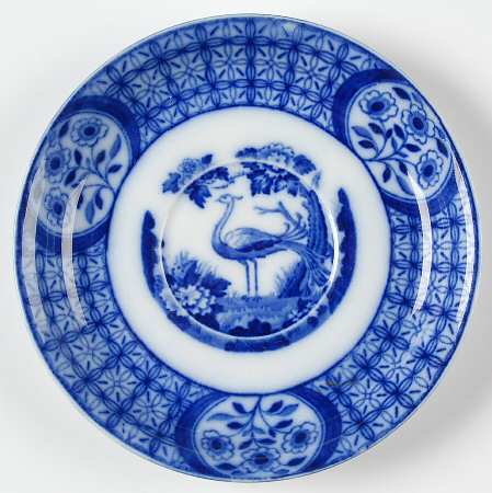 Mongolia (Flow Blue) Saucer