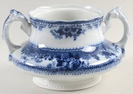 Montana (Flow Blue) Sugar Bowl No Lid