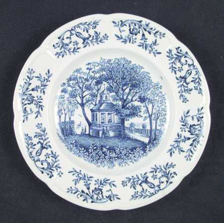 Mount Vernon Blue Bread & Butter Plate