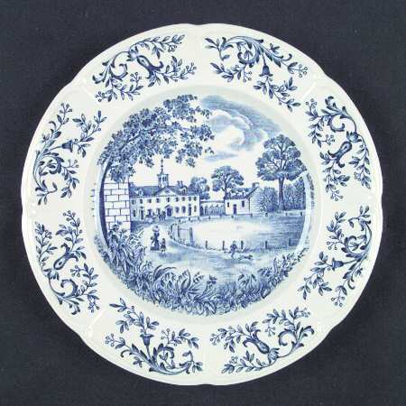 Mount Vernon Blue Salad Plate