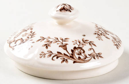 Mount Vernon Brown Multicolor Lid for Teapot