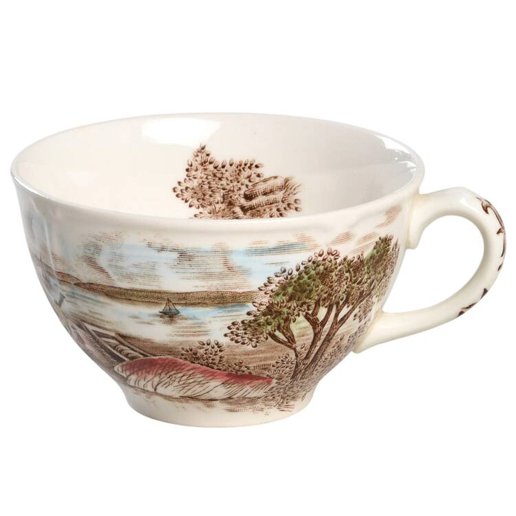 Mount Vernon Brown Multicolor Flat Cup