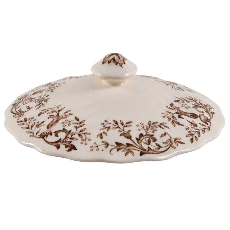 Mount Vernon Brown Multicolor Lid for Sugar Bowl