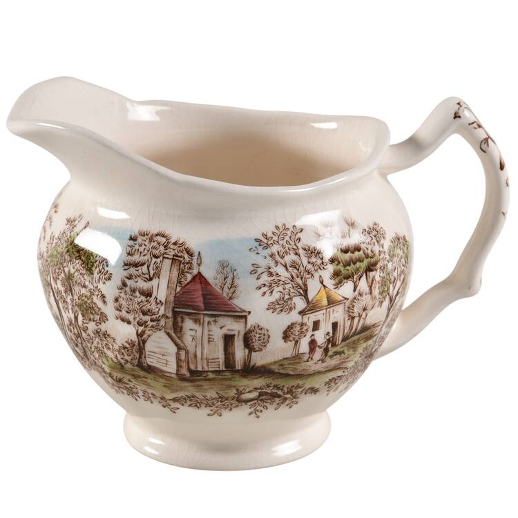 Mount Vernon Brown Multicolor Creamer