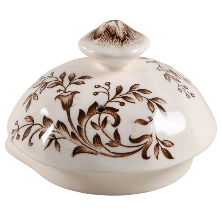 Mount Vernon Brown Multicolor Lid for Coffee Pot