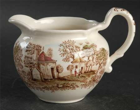 Mount Vernon Brown Multicolor Creamer
