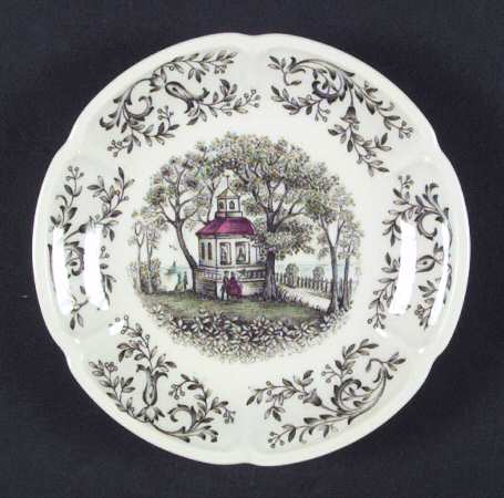 Mount Vernon Green Multicolor Saucer