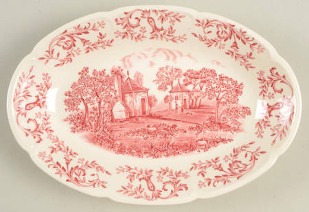 Mount Vernon Pink Relish/Gravy Underplate