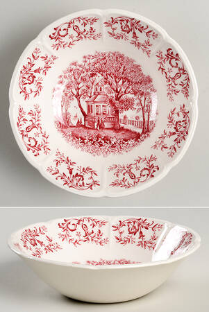 Mount Vernon Pink Coupe Cereal Bowl