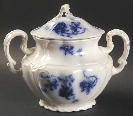 Neapolitan (Gold Accent) Sugar Bowl & Lid