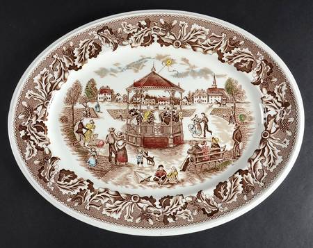 Neighbors 13" Oval Serving Platter