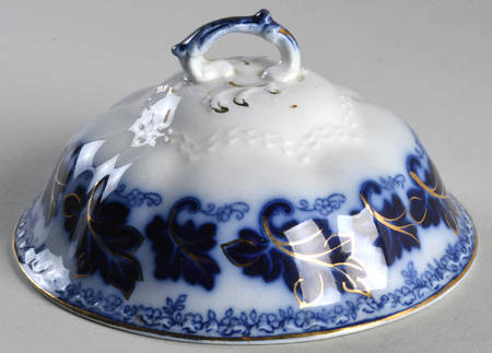 Normandy (Flow Blue) Lid for Round Butter