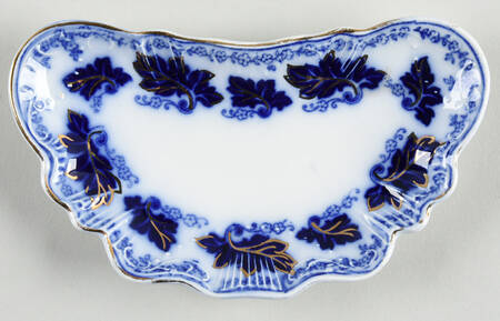Normandy (Flow Blue) Bone Dish