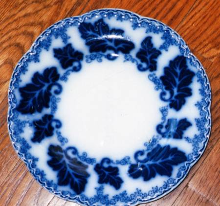 Normandy (Flow Blue) Luncheon Plate
