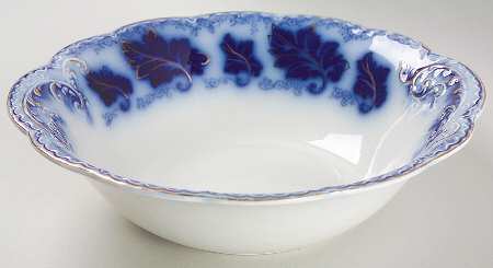 Normandy (Flow Blue) 8" Round Vegetable Bowl
