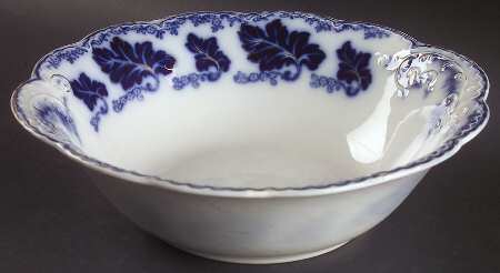 Normandy (Flow Blue) 9" Round Vegetable Bowl