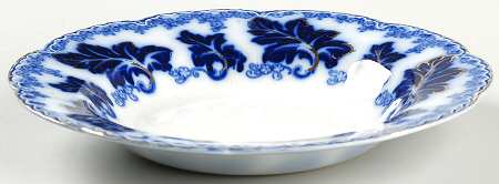 Normandy (Flow Blue) Large Rim Soup Bowl
