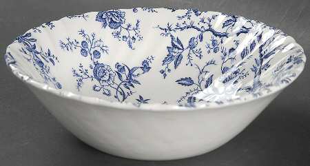 Old Bradbury Blue (White Background) Coupe Cereal Bowl