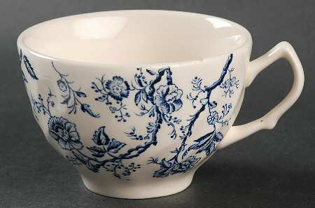 Old Bradbury Blue (Cream Background) Flat Cup
