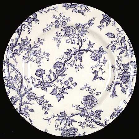 Old Bradbury Blue (Cream Background) Bread & Butter Plate