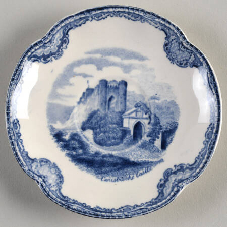 Old Britain Castles Blue (Made in England) Saucer for Flat Demitasse Cup