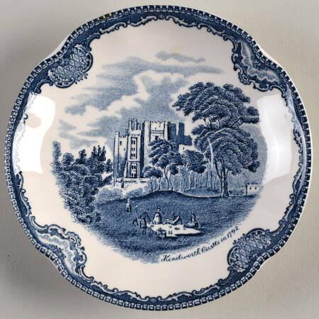 Old Britain Castles Blue (Made in England) Saucer for Flat Cup