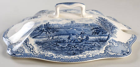 Old Britain Castles Blue (Made in England) Lid for Rectangular Tureen