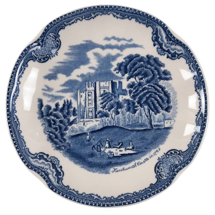 Old Britain Castles Blue (Made in England) Saucer for Flat Cup
